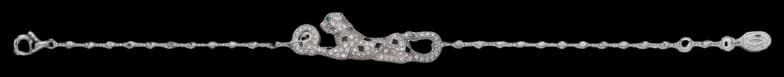Cartier Panthère de Cartier bracelet, on chain, semi-paved - Diamond And Emerald