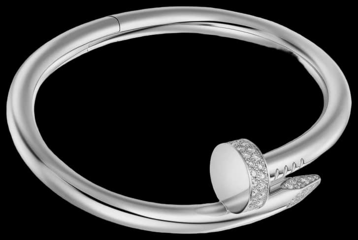 Cartier Juste un Clou bracelet, large model, diamonds