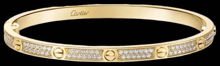 Cartier LOVE bracelet, small model, paved