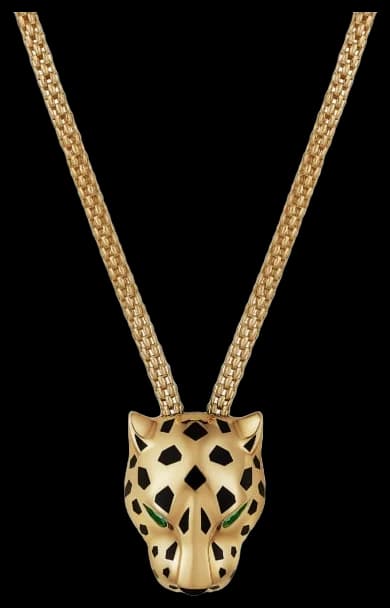 Cartier Panthère de Cartier necklace, paved - Diamond And Onyx And Tsavorite Garnet