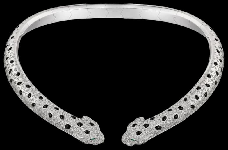 Cartier Panthère de Cartier torque necklace, articulated, paved