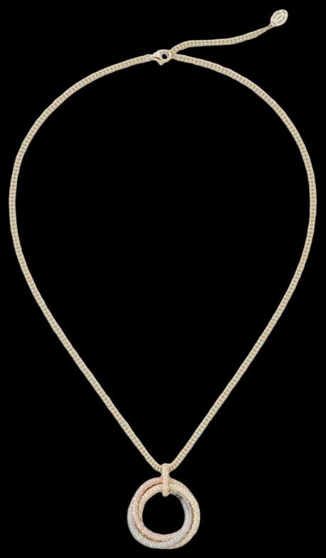 Cartier Trinity pendant, large model, paved