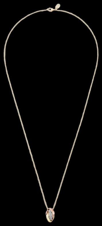 Cartier Trinity cushion pendant, semi-paved