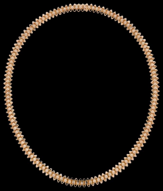 Cartier Clash de Cartier necklace, flexible, small model, paved