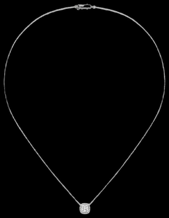 Cartier Destinée pendant, cushion-cut diamond, paved