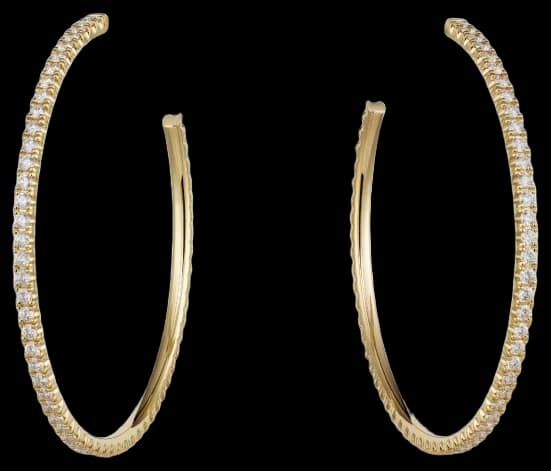 Cartier Etincelle de Cartier hoop earrings, large model, paved