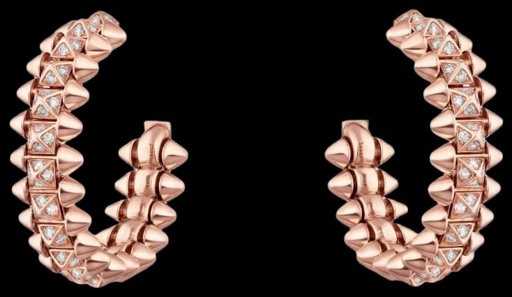 Cartier Clash de Cartier hoop earrings, small model, paved
