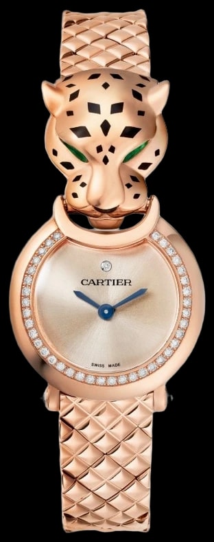 Cartier Panthère Jewellery HPI01381 Quartz movement, rose gold, tsavorites, lacquer, diamonds