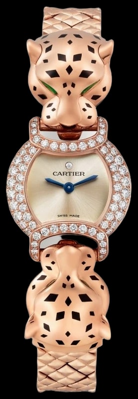 Cartier Panthère Jewellery HPI01442 Quartz movement, rose gold, tsavorites, lacquer, diamonds