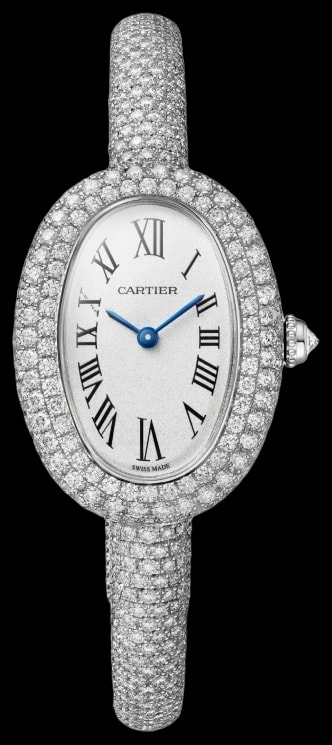 Cartier Baignoire HPI01701 Small model, quartz movement, white gold, diamonds