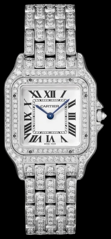 Cartier Panthère HPI01722 Medium model, quartz movement, white gold, diamonds