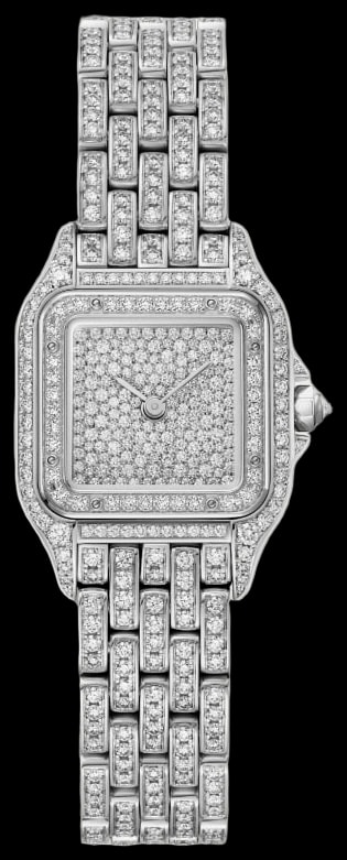 Cartier Panthère HPI01801 Small model, quartz movement, white gold, diamonds