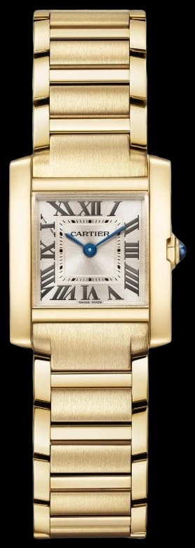 Cartier Tank Française WGTA0344 Small model, quartz movement, yellow gold
