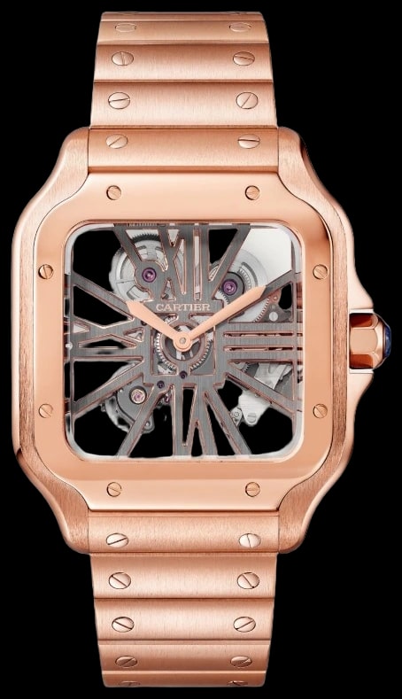 Cartier Santos de Cartier WHSA0016 Large model, hand-wound mechanical movement, rose gold