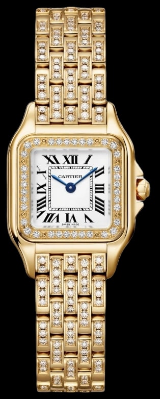 Cartier Panthère WJPN0059 Small model, quartz movement, yellow gold, diamonds