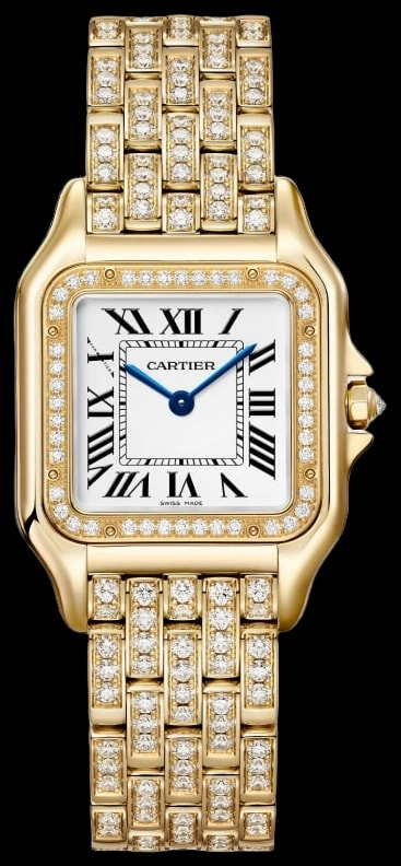 Cartier Panthère WJPN0060 Medium model, quartz movement, yellow gold, diamonds