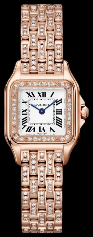 Cartier Panthère WJPN0061 Small model, quartz movement, rose gold, diamonds