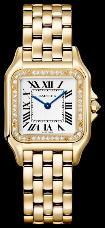Cartier Panthère WJPN0085 Medium model, quartz movement, yellow gold, diamonds