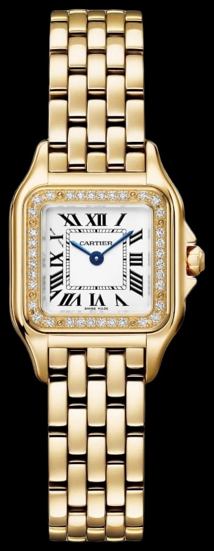 Cartier Panthère WJPN0086 Small model, quartz movement, yellow gold, diamonds