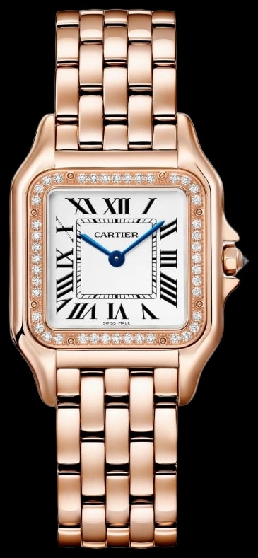 Cartier Panthère WJPN0088 Medium model, quartz movement, rose gold, diamonds