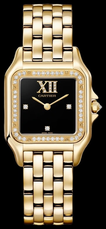 Cartier Panthère WJPN0090 Medium model, quartz movement, yellow gold, diamonds