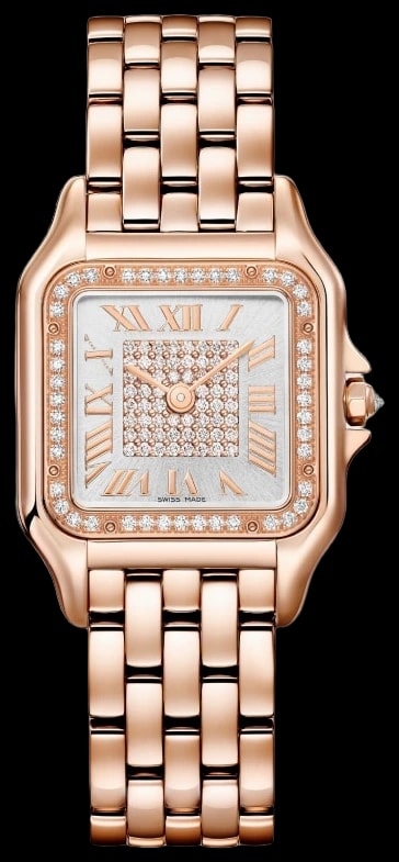 Cartier Panthère WJPN0092 Medium model, quartz, rose gold, diamonds