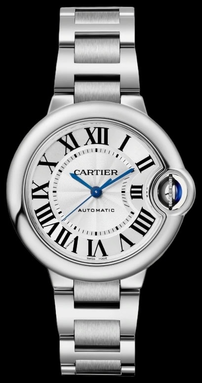 Cartier Ballon Bleu WSBB0044 33 mm, mechanical movement with automatic winding, steel