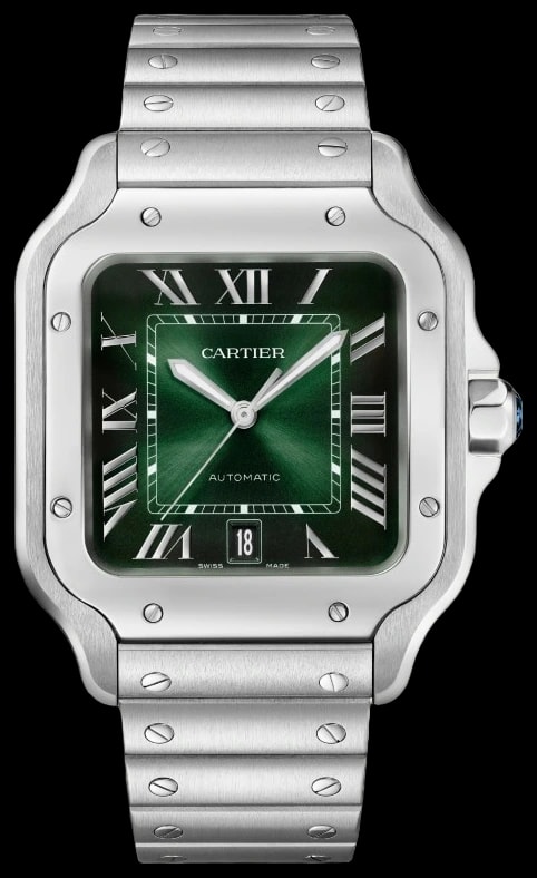 Cartier Santos de Cartier WSSA0062 Large model, automatic movement, steel, interchangeable metal and leather bracelets