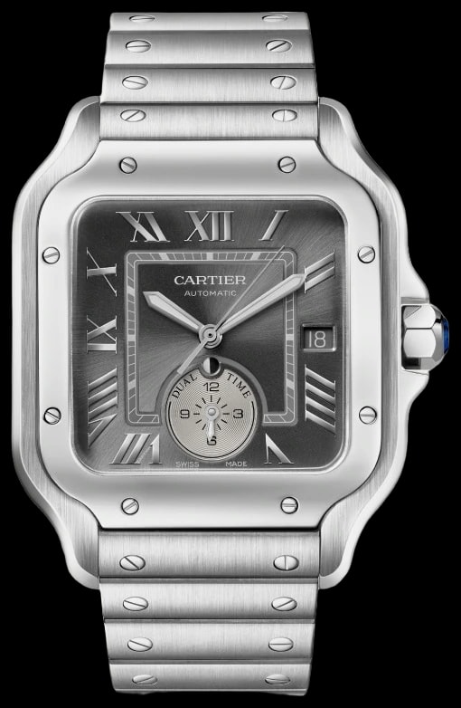 Cartier Santos de Cartier WSSA0076 Large model, automatic, dual time zone, steel