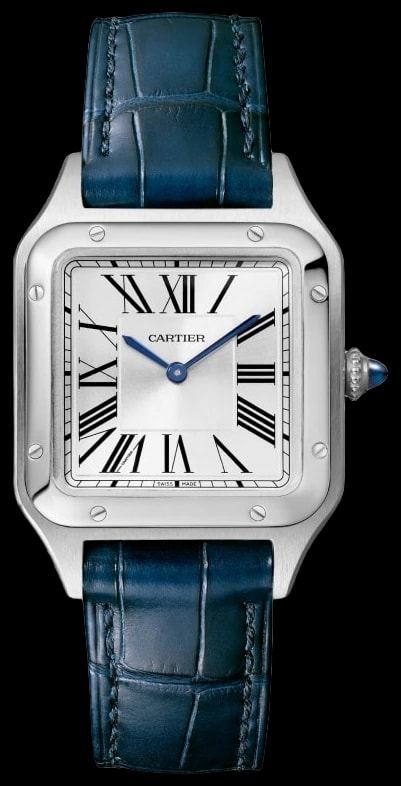 Cartier Santos-Dumont WSSA0086 Small model, quartz movement, steel, leather