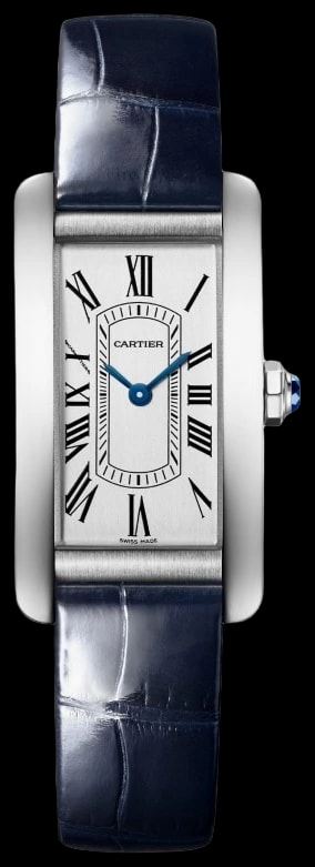 Cartier Tank Américaine WSTA0117 Small model, quartz movement, steel, leather