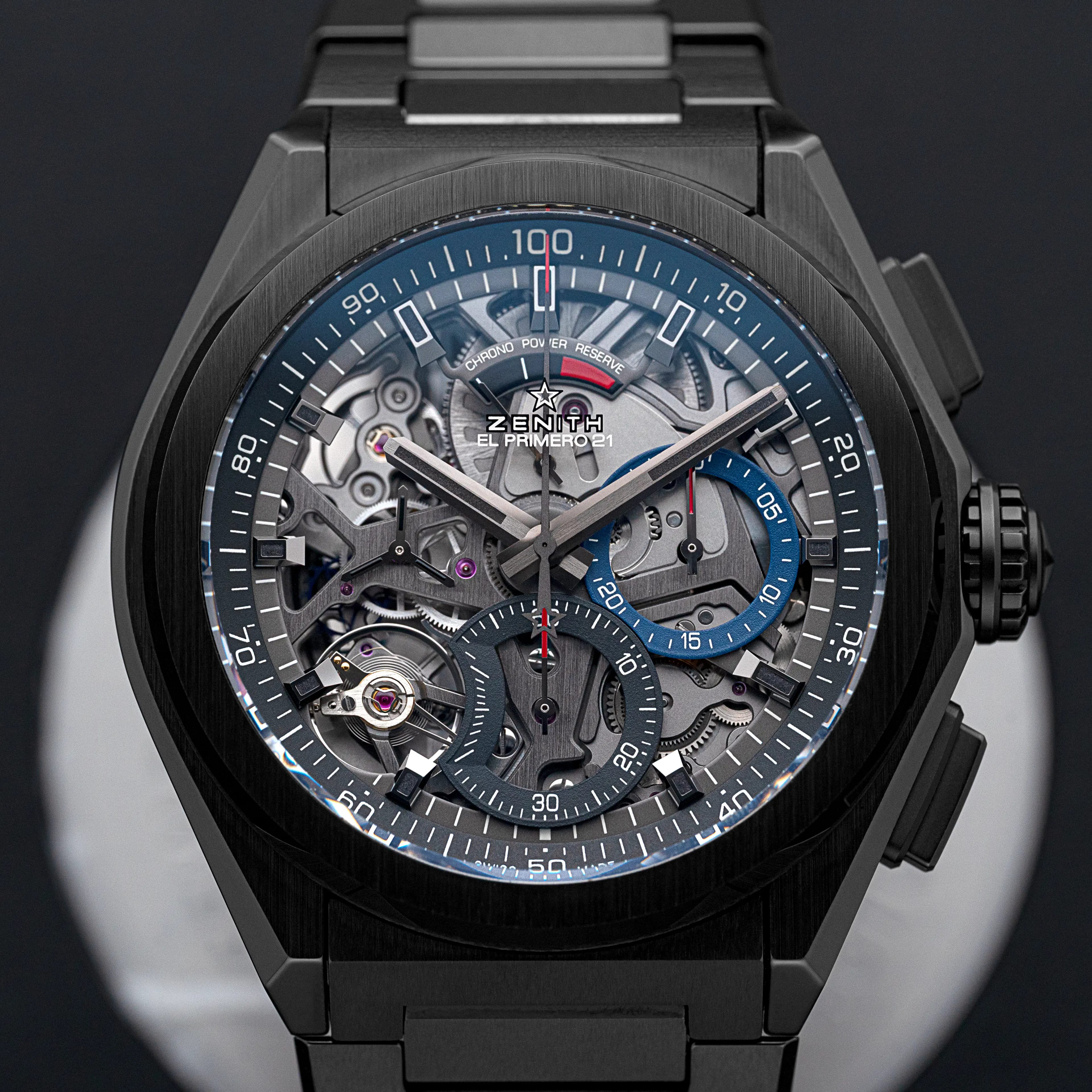 Zenith Defy Skeleton Dial Luxury Sports Watch Close-Up