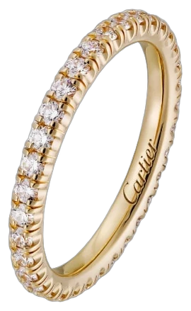 Cartier Etincelle de Cartier wedding ring, width 2 mm, paved - Diamond collection example