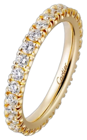 Cartier Etincelle de Cartier wedding ring, width 2.6 mm, paved - Diamond collection example