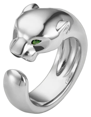 Cartier Panthère de Cartier ring, medium model - Onyx And Tsavorite Garnet collection example