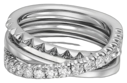 Cartier Etincelle de Cartier ring, semi-paved collection example