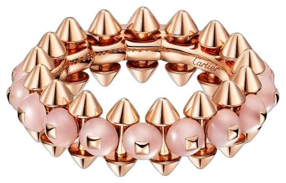 Cartier Clash de Cartier ring, pink chalcedony collection example