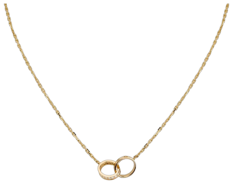 Cartier LOVE pendant, semi-paved collection example