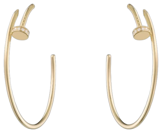 Cartier Juste un Clou hoop earrings, large model, diamonds collection example