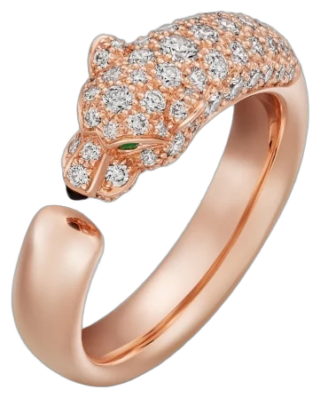 Cartier Panthère de Cartier ring, small model, semi-paved collection example