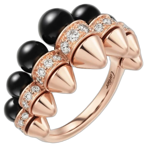 Cartier Clash de Cartier ring, onyx, extra-large model, diamonds collection example