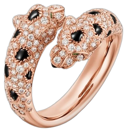 Cartier Panthère de Cartier ring, semi-paved collection example