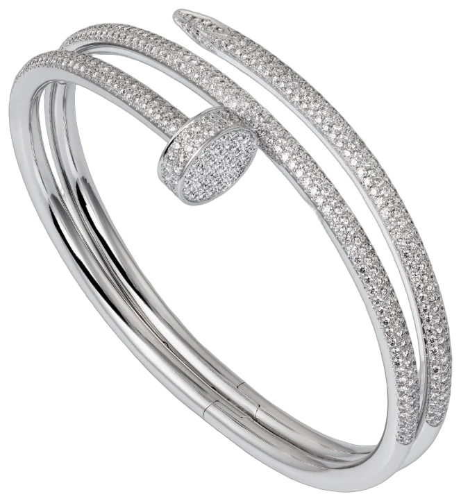 Cartier Juste un Clou bracelet, double, semi-paved collection example