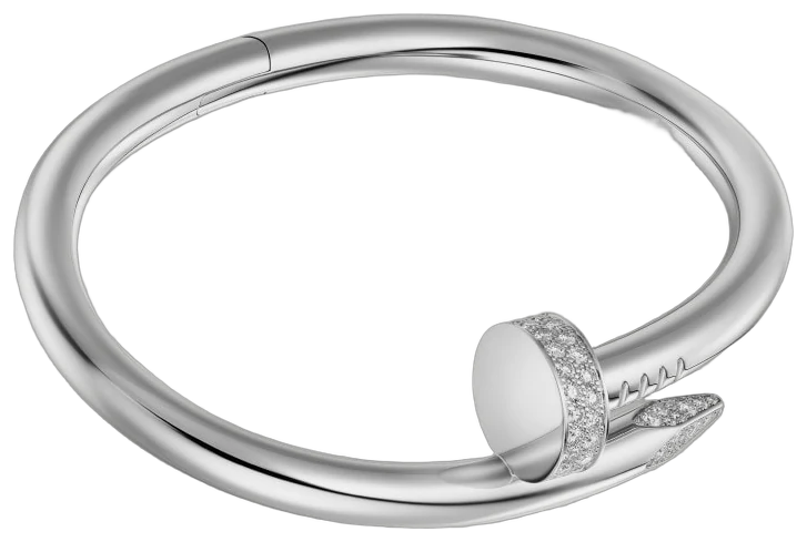 Cartier Juste un Clou bracelet, large model, diamonds collection example