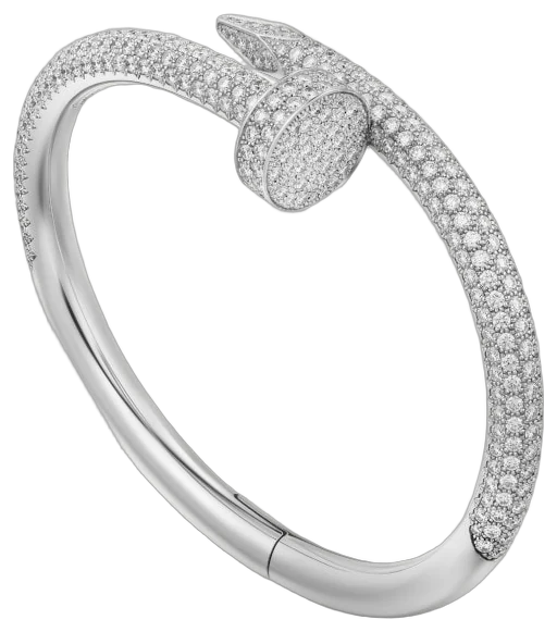 Cartier Juste un Clou bracelet, large model, semi-paved collection example